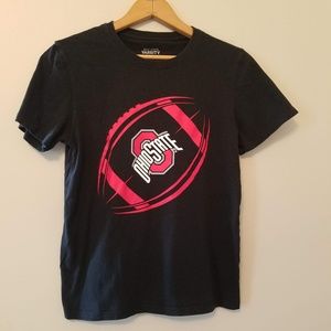 Ohio State Boys Varsity Football Black T Shirt Lg